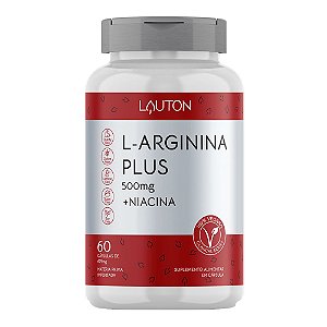 L-Arginina Plus + Niacina Vegano 60 Caps - Lauton