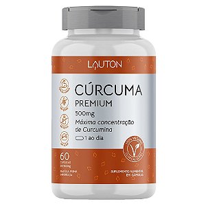 Cúrcuma Premium Anti-inflamatório Curcumina 60 Caps - Lauton