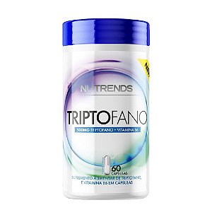 L-Triptofano Vitamina B6 Seratonina 500mg 60 Caps - Nutrends