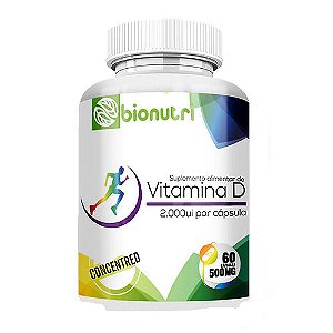 Vitamina D 2000UI 60 Cápsulas 500 Mg - Bionutri