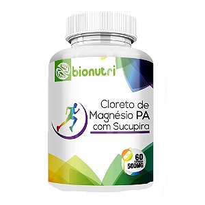 Cloreto de Magnésio com Sucupira 60 caps 500 Mg - Bionutri