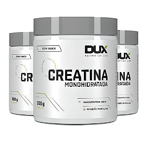 Kit 3x Creatina Monohidratada 100% Pura 300g - Dux Nutrition