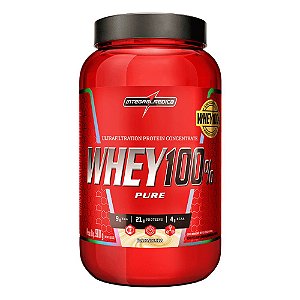 Suplemento em Po Whey 100% Baunilha Pote 900g Integralmédica