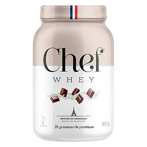 Whey Zero Lactose 28g Proteina Mousse Chocolate 907g Chef