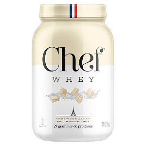 Whey Zero Lactose 29g Proteina Chocolate Branco 907g - Chef