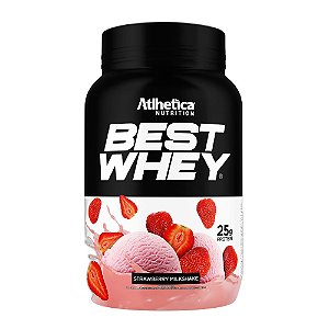 Best Whey Isolado Hidrolisado Morango 900g - Atlhetica