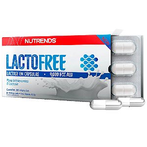 Enzima Lactase Lacto Free 450Mg 30 Caps - Nutrends