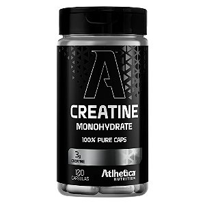 Creatina Monohidratada Pura 3g 120 Caps - Atlhetica