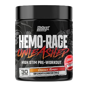 Pre Treino Hemo Rage Unleashed 180g Manga Laranja - Nutrex