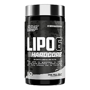 Termogenico Lipo 6 Hardcore Cafeina 60 Caps - Nutrex