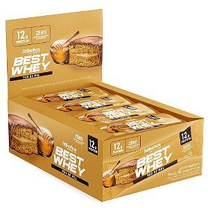 Best Whey Bar 12g Proteina 12Un Pao de Mel - Atlhetica