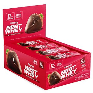 Best Whey Bar 12g Proteina 12Un Morango - Atlhetica
