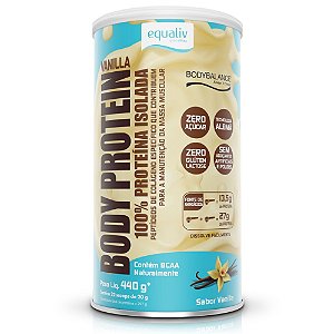 Body Protein Isolado Vanilla 440g - Equaliv
