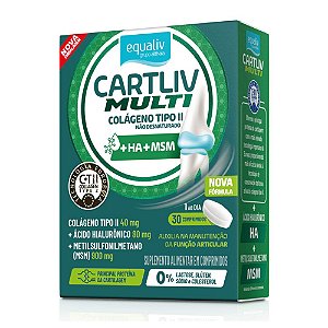 Cartliv Multi Colageno Tipo II 30 Tabs - Equaliv