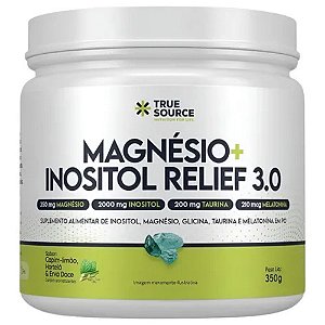 Magnesio Inositol Relief 3.0 350g Capim Limao - True Source