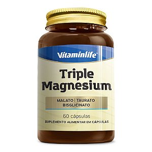 Triple Magnesium Malato Taurato 60 Caps - Vitaminlife