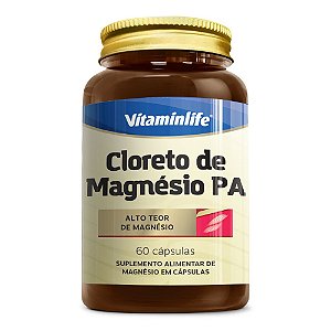 Cloreto de Magnesio PA 60 Caps - Vitaminlife