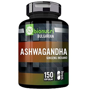 Ginseng Indiano Ashwagandha Importado 150 Caps - Bionutri