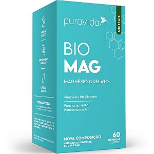 Bio Mag Magnesio Quelato 60 Caps - PuraVida