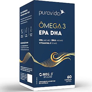 Omega 3 EPA 660Mg DHA 440mg 60Caps - PuraVida