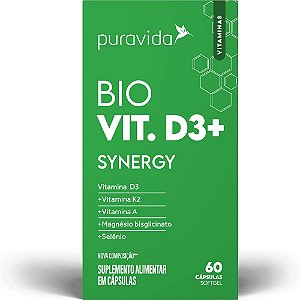 Vitamina D3 Synergy 60 Capsulas - PuraVida