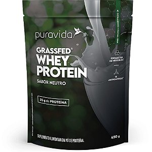 Whey Protein Grassfed Neutro 450g - PuraVida