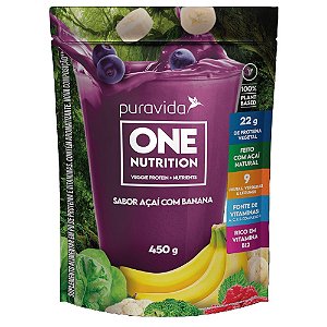 One Nutrition Veggie Protein Acai Banana 450g - PuraVida