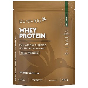 Whey Protein Isolado Baunilha 450g - PuraVida