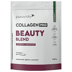 Collagen Pro Beauty Blend Roma Hibisco 540g - PuraVida