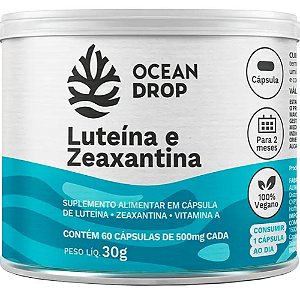 Luteina Zeaxantina 500mg 60 Capsulas - Ocean Drop
