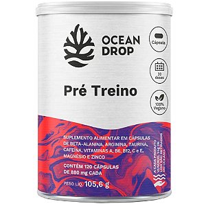 Pre Treino 820mg 120 Capsulas - Ocean Drop