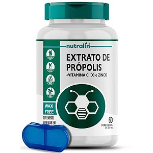 Extrato Propolis Vitamina C 60 Comprimidos - Nutralin