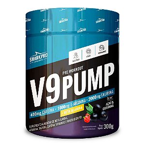 V9 Pump  Pre Treino 300g Acai Guarana - Shark Pro