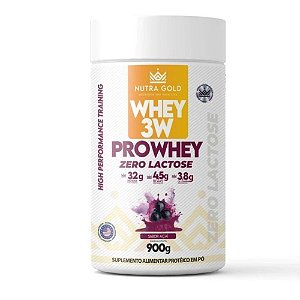 Nutra Whey Pro Zero Lactose Acai 900g Pote - Nutra Gold