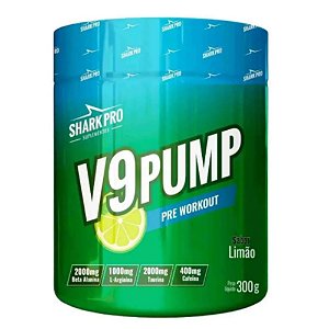 Pre Treino V9 Pump 300g Refrigerante Limao - Shark Pro