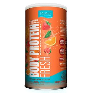 Body Protein Fresh Laranja Morango 450g - Equaliv