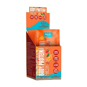 Body Protein Fresh Laranja Morango 10 Sache - Equaliv