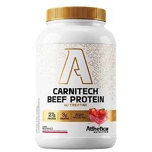 Carnitech Beef Protein Morango 840g - Atlhetica