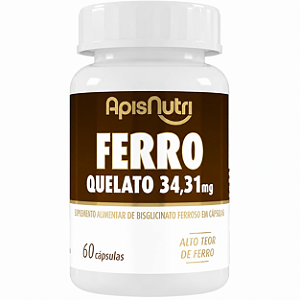 Ferro Quelato 350Mg 60 Caps - ApisNutri