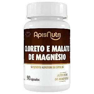 Cloreto Malato Magnesio 800Mg 90Caps - ApisNutri