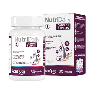 Nutri Daily Cabelos Unhas 700Mg 30Caps - ApisNutri