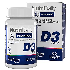 Nutri Daily Vitamina D3 2000Ui 500Mg 60Tabs - ApisNutri