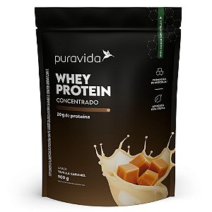 Whey Protein Concentrado Vanilla Caramel  900g - PuraVida