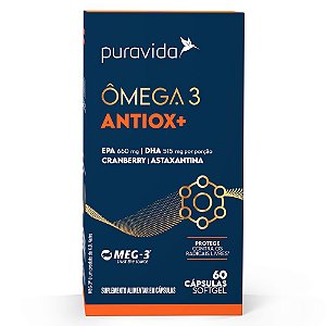 Omega 3 Antiox + 60 Caps - PuraVida