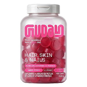 Hair Skin Nails Gummies Pitaya 60Un - Guday