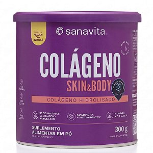 Colageno Skin Body Abacaxi Hortela 300g - Sanavita