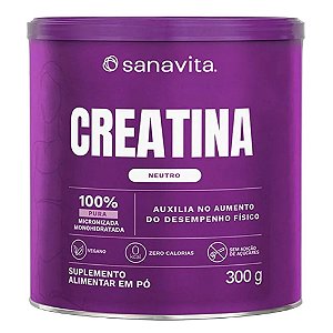 Creatina 100% Pura Monohidratada 300g - Sanavita
