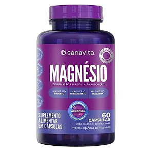 Magnesio Bisglicinato 300Mg 60 Caps - Sanavita