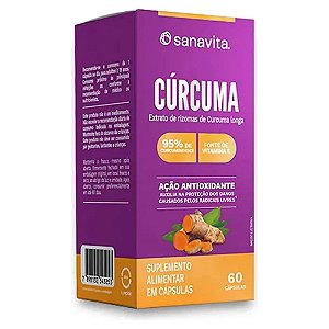 Cur Cuma Vitamina E 60 Caps - Sanavita