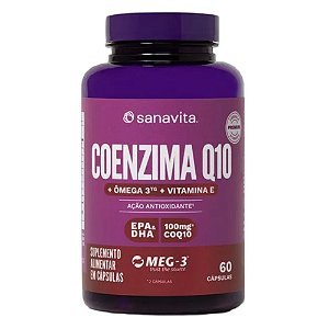 Coenzima Q10 Omega 3 60 Caps - Sanavita